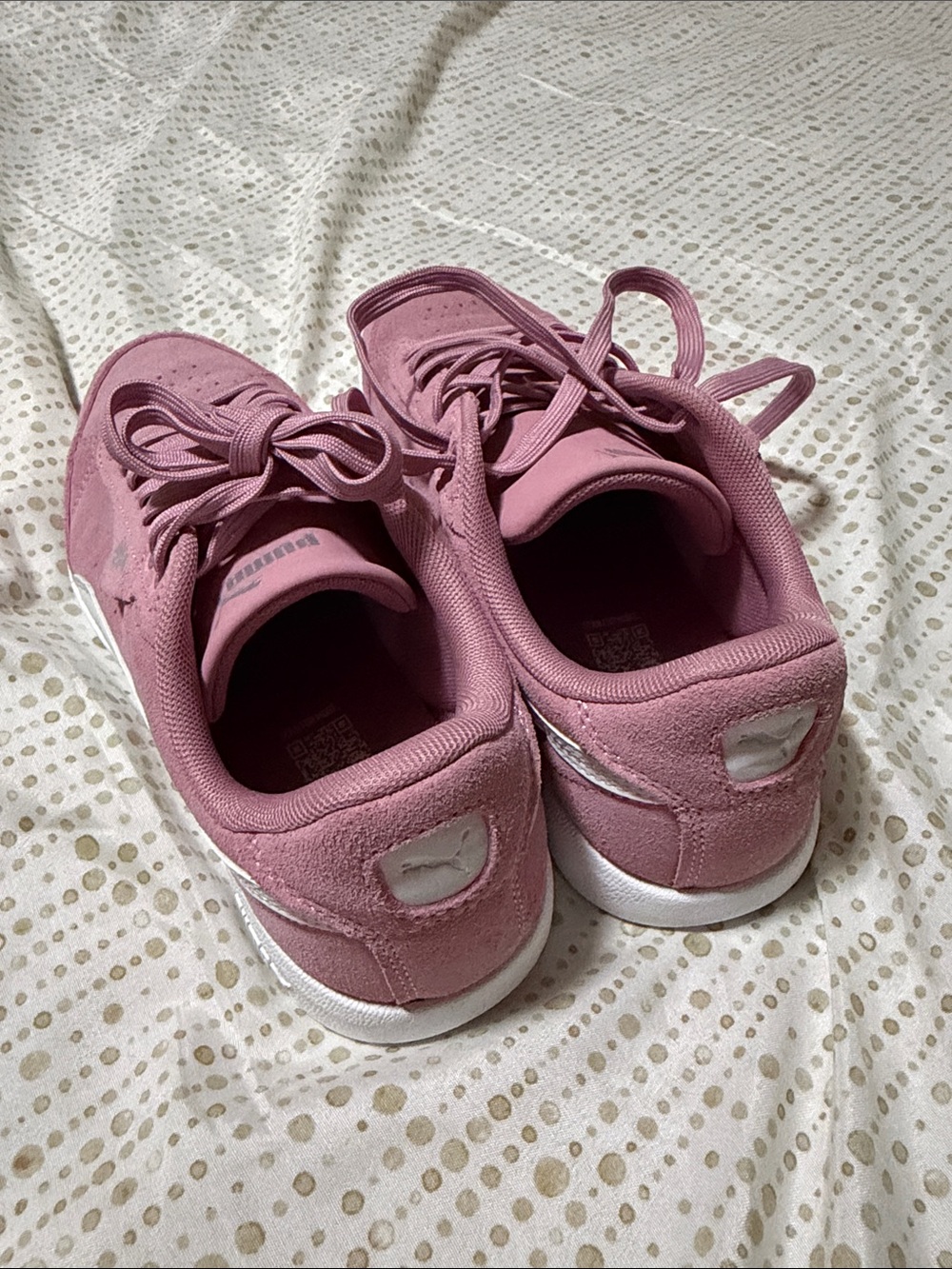 Puma Women's Pink Suede Sneakers - Picture 7 of 7